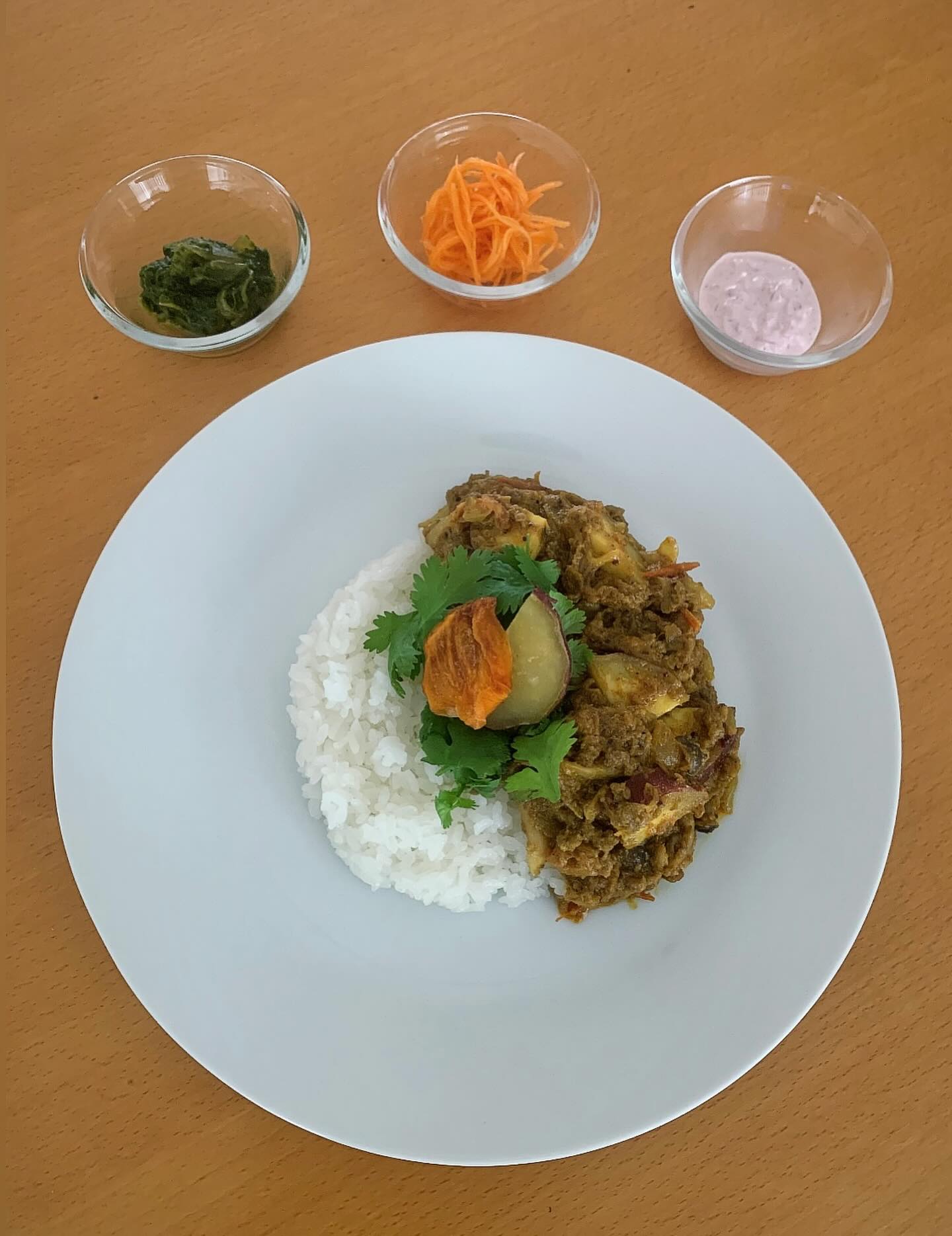 柿とスパイスカレー