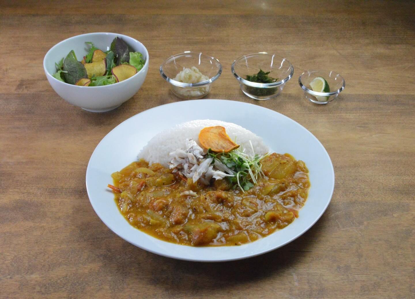 柿とスパイスカレー